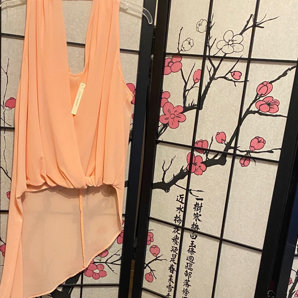 Peach Sleeveless Women's Top